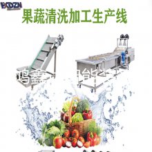 净菜加工清洗生产线 果蔬气泡清洗机 果蔬净菜输送设备