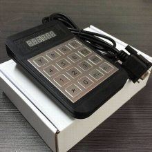 RS232串口通信数控机床外置金属小键盘 工业级数字指令输入器