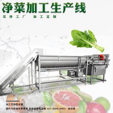 净菜加工流水线设备中央厨房果蔬加工设备 生菜白菜清洗风干线