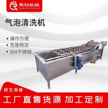 商用叶菜类加臭氧去农残气泡清洗机 水果气泡清洗机