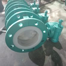 D341F46-16C DN700钢衬F46法兰蝶阀 密封件可以更换